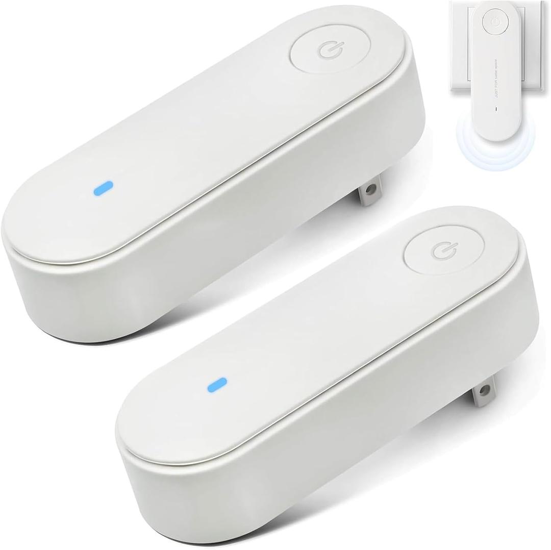 2 Pcs 2026 New Magair Air Purifier for M0ld, Magair Air Purifier Plug in with Replacement Filter, Mag Air Purifiers, Suitable for Bedrooms, Toilets, Living Room, Closets, Pet Room (White)