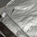 Amazon Basics Multi Purpose Waterproof Poly Tarp Cover with Grommets, 20 x 20 ft, 10MIL Thick, Brown/Silver, 1-Pack