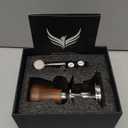 KNODOS 54mm Espresso Tamper For Breville Machines Calibrated Tamper Tool Espresso Walnut, AutoLeveling and 30lb Spring Loaded Design Coffee Tamper With Stainless Steel 53.35mm Ripple Base