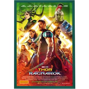 SnapeZo Movie Poster Frame 24x36, Green, 1.25 Inch Aluminum Profile, Front-Loading Snap Frame, Wall Mounting, Professional Series