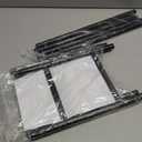 Expandable Shoe Rack, 2 Tier Shoe Rack for Closet, Stackable Adjustable Standing Metal Shoe Shelf Organizer Storage, Small Shoe Racks for Front Door Entrance Entryway(Black)