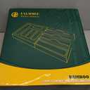 Calmbee 9 IN 1 Storage Bag Organizer for Kitchen Drawer, Bamboo Foil and Plastic Wrap with Cutter, Organizers Compatible Gallon, Quart, Sandwich Snack Size (Natural)