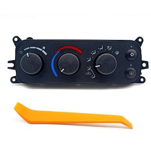 599-212 Climate Control Panel Compatible with Dodge Ram 1500 2500 3500 2002-2005 Dakota 2001-2004, HVAC Control Switch Module Replace 55055905AA