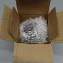 VITVITI Glass Mouthwash Dispenser for Bathroom, 8.8OZ Mouth Wash Container Bottle with Lid Cup, Small Clear Refillable Mouthwash Dispenser Decanter for Countertop, Black