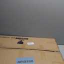 Coffee Table for Living Room Mid Century Modern Center Table with Glass Top, Walnut Transparent (32 Inch)