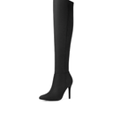 DREAM PAIRS Women's Over The Knee Thigh High Boots Long Stretch Pointed Toe Stiletto High Heels Fall Sexy Boots, 8