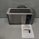 Mueller UltraToast Full Stainless Steel Toaster 4 Slice, Long Extra-Wide Slots for Bagels and Waffles, 6 Browning Levels, LED Display, Cancel/Defrost/Reheat Functions & Removable Tray, Kitchen Gadgets
