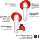 Wireless Earbuds for Kids,Comfortable Wireless Earphones Fit Ergonomic Design Ball Shape Ear Buds with Mic for Android iOS Cell Phone Computer Laptop