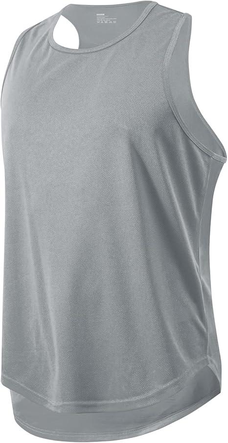 Men's Athletic Training Gym Vest Tank Top, Breathable Quick Dry Running Tank Top Sports Sleeveless T-Shirt Medium