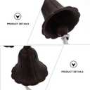 DOITOOL Vintage Cast Iron Doorbell 6.29 Inch Metal Bell Ringer Wall Mounted Decorative Bell for Home Garden Indoor Outdoor Use Rustic Style