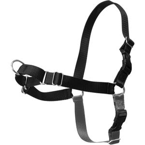 Easy Walker Dog Harness for Large Dogs, Gentle Leader Harness for Dog Training & Teach Better Leash Manner, Adjustable, Easy Control to Help Prevent Pets Pulling on Walks, X-Large (Black)