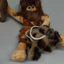 DELIFUR Dog Halloween Costume Funny Dog Cowboy Riding Costume Pet Costume Cat Suit Cowboy Rider Style for Small Medium Large Dogs (Primitive Man, X-Small)