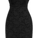 GRACE KARIN Cocktail Dress for Women Cap Sleeve Lace Dress for Wedding Guest Business Casual Dresses (Black, S)