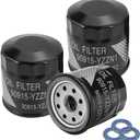 3 PCS Oil Filter 90915-YZZN1 with Drain Plug Washers Compatible with Toyota Prius 1.5L 2001-2009, Yaris 1.5L 2006-2019, Matrix 1.8L 2003-2008,Corolla 1.8L 1993-2021, Camry 2.2L 1992-2001.