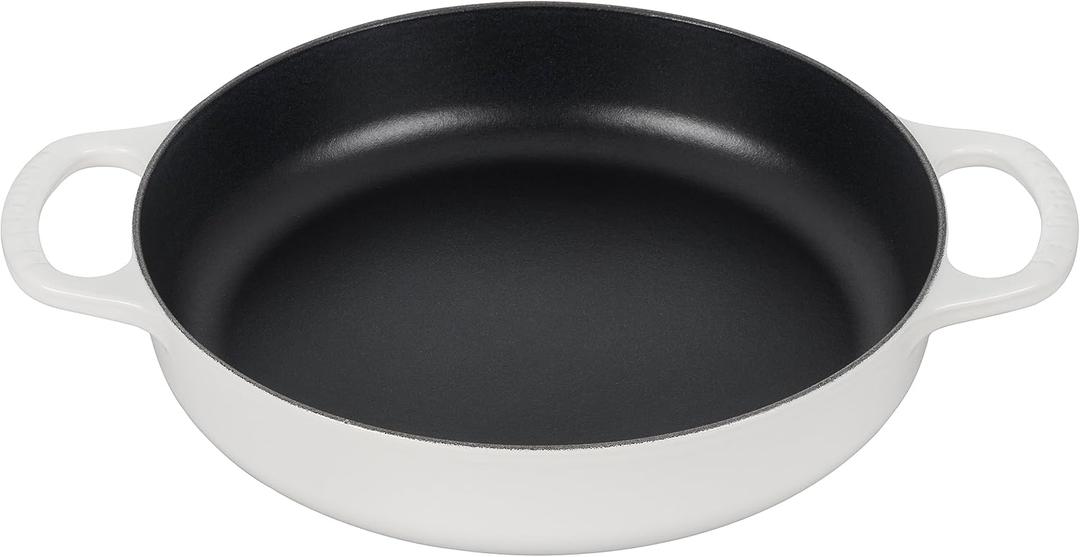 Le Creuset Signature Cast Iron Everyday Pan, 11", White