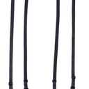 Women Black Simplicity Sexy Suspender Garter Belt for Thigh High Stockings, Metal Clips