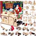 Christmas Advent Calendar 2025 - Science STEM Kits DIY Toys - 24 Days Surprise Gift of Christmas Countdown Advent Calendar Educational Projects Crafts Wooden Building Puzzles for Kids Boys Girls Teens