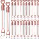 Shappy 100 Pcs Wedding Party Favor Bubble Bulk Rose Gold Key Shape Bubble Wand for Guests Send Off for Recuerdos De Boda Bridal Shower Anniversaries Celebration Goody Bag Stuffers Filler