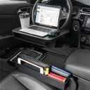 2 In 1 Steering Wheel Desk, Universal Steering Wheel Tray Table With Seat Gap Filler Organizer in Between Seat Organizer Car Food Tray For Laptop, Eating, Writing Work Road Trip