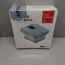 Collapasible Foot Spa Bath Massager with Heat, Pedicure Foot Spa with Bubbles/Timer/Temperature Control, Feet Soak Tub for Home, Office, Relaxation and Stress Relief, Gift for Men and Women