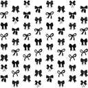 Bow Birthday Decortions Black Bow Party Decorations Black Bow Banner Garland Decor for Girls Women Baby Shower Bridal Wedding Bachelorette Bow Theme Party Supplies