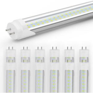 4FT LED Light Bulbs, Type A+B, 24W 3120 Lumen, 65W Equivalent, 6500K Bright White, T8 T10 T12 4 Foot Fluorescent Replacement for Office Shop Light, Remove Ballast or Plug & Play, 12 Pack