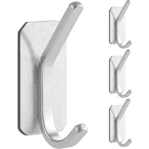 Paoli Heavy Duty Adhesive Hooks,Self-Adhesive Hooks Multiple Colors and Styles 30 lb Maximum Load for Home Schools and Offices (4pc, White)