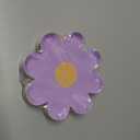 Healvian Daisy Disposable Paper Plates 7 Inch 40 Pack Flower Shaped Plates for Birthday Party Picnic Baby Shower and Family Gatherings