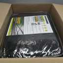 [Windscreensupplyco] 60-70% 20 FT X 30 FT Mesh Tarp/Shade Cloth 9-Needle Knitted Heavy Duty Black with Grommets for Green House, Garden, pergola, Pools, Dump Truck