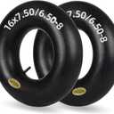 GICOOL 16x6.50-8, 16x7.50-8 Inner Tube, 2 Pack with TR-13 Valve Stem, Heavy Duty, for Mower Tractor Golf Cart Garden Trailer and More