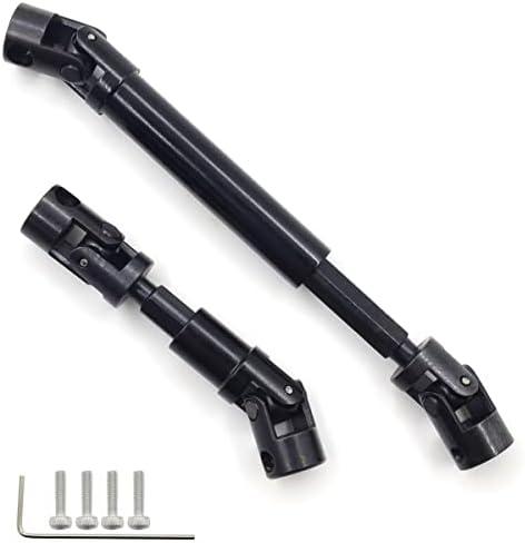 HOPLEX Steel RC Drive Shaft 2Pcs Center Drive Shaft for 1/24 RC Crawler Axial SCX24 Deadbolt AXI90081 Upgrate Part