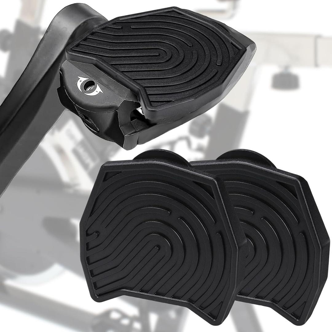Pedal Converter for Peloton Bike & Bike Plus,Pedals for Regular Shoes Fit Original Bike & Bike+,Flat Pedals Clipless, Exercise Bike Accessories (Black)