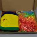 26 Pcs Circus Party Accessories Set Clown Photo Booth Props Decoration Clown Hat Cosplay Costume Set Circus Theme Party Photobooth Accessory for Pretend Play Halloween Cosplay Dress up Decoration