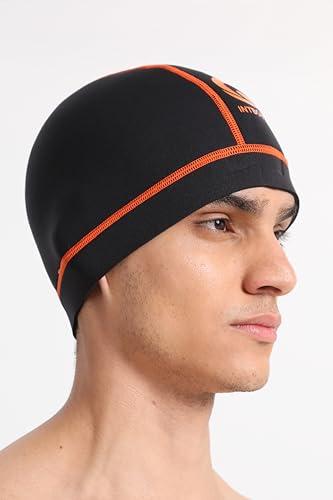 Intbost 3mm Wetsuit Beanie for Men Keep Warm in Cold Water Wetsuit Cap Neoprene Beanie Thermal Vented Bib Hood for Swimming Cap Scuba Diving Hood Snorkeling Hat Youth, L/XL