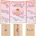 Engrowtic 2026 Graduation Guestbook Alternative Gold and Pink Guest Book Class of 2026 Congrats Graduation Party Decorations Grad Party Signature Board Card for College High School Graduate Gifts