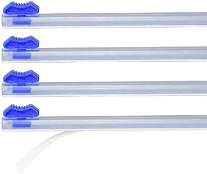 3 Pack,480mm Slide Cutter-4 Pcs Self-Adhesive Two-Way Sliding Cutter, Suitable for 18.5 inches Wide Plastic Wrap, Aluminum foil Paper, Barbecue Paper, Baking Paper, etc. (480 Slide Cutter-4 Pcs)