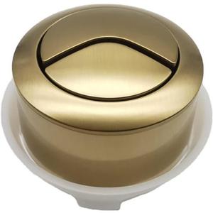 Toilet Button Pusher Replacement Toilet Push Button Topper Dual Flush Round Design (Gold), 103292I3181SL65766MO9AO30
