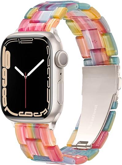 Light House Apple Watch Bands-Fashion Lightweight Resin iWatch Bands for Women Men 38mm/40mm/41mm/42mm(Series 11 10), Compatible with Apple Watch Series 11 SE 10 9 8 7 6 5 4 3 Ultra