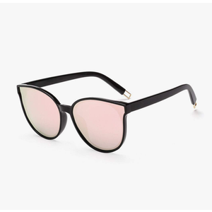 Polarized Oversized Sunglasses for Women Men Trendy Cateye Sun Glassses Retro Large Frame Shades Black
