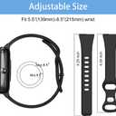 3 Pack Slim Watch Bands Compatible with ID205L Smart Watch,Soft Sport 19mm Replacement Strap for Popglory,GRV,YAMAY,Willful,Veryfitpro ID205L/ID205/ID205U/ID205S/ID205G/SW020/SW021 Smart Watch