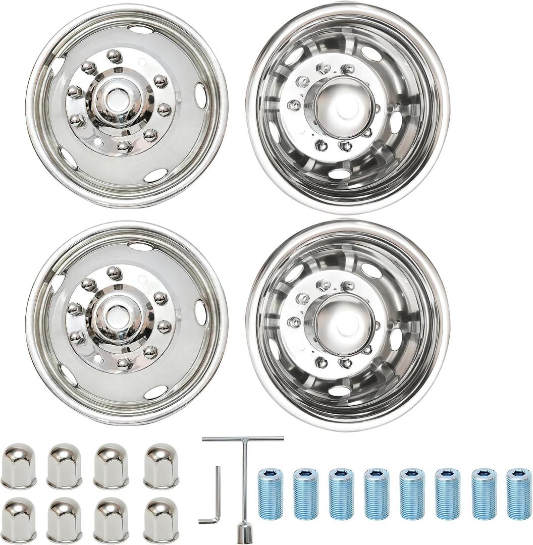 19.5" Wheel Simulators Fit for 2005-2024 Ford F450 F550 Super Duty Trucks