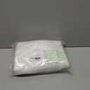 NICETOWN White Linen Sheer Curtains and Drapes 84 inches Long, Rod Pocket & Back Tab semitransparent with Light Through Vertical Window Treatments for Sliding Glass Door & Living Room, 52"W, Set of 2