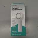 Aecooly Portable Handheld Turbo Fan [24H Max Cooling Time], 5 Speeds USB Rechargeable Mini Personal Battery Operated Small Pocket Cooling Fan GIfts for Women, Travel, Home, Office, Beach, Lash -Beige