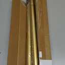 Gold Shower Curtain Rod 34-82 Inches(2.8-6.8ft) Never Rust Adjustable Shower Rod Spring Tension Non Slip No Drilling Shower Rods for Bathroom Garland Window