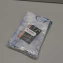 Emvency 2 Pack Valances Window Treatments, Farmhouse Blue Daisy Flowers Butterfly Blackout Drapes Adjustable Curtain for Windows Living Room Kitchen Over Sink, 52x18 Inch Rod Pocket Valances