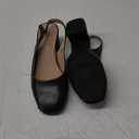 DREAM PAIRS Women's Low Chunky Heels Slingback Square Toe Block Dress Shoes Closed Toe Comfortable Wedding Work Pumps (8.5, Black)