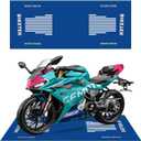 Motorcycle Mat,Garage Floor Mat and Premium Absorbent Oil Pad, Protects Garage Floor from Spills, Drips, Splashes and Stains,Reusable,Washable Rubber Parking Mats (Style 14, 31 x 78 in) (2'7" x 6'6")