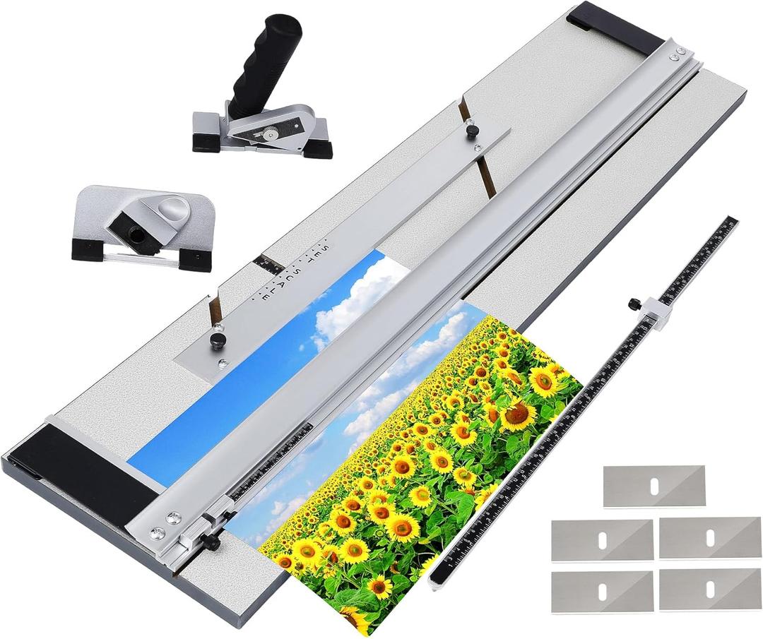 WTFOVOV 32in Mat Cutter for Framing, High Precision Mat Board Cutting System for Picture Frames, Artwork, Photography and Design, Ideal for Home DIY Users Creating Clean, Professional Bevel Cuts