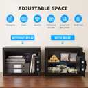 Bonsaii Safe Box with Electronic Keypad for Home Office, 0.6 Cu.Ft