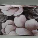 Biuteawal Flower Canvas Wall Art Abstract Pink and Gray Wall Artworks Elegant Floral Painting Still Life Pictures for Home Living Room Bedroom Decoration Ready to Hang 16x24inx3panels, 16x24inchx3pcs